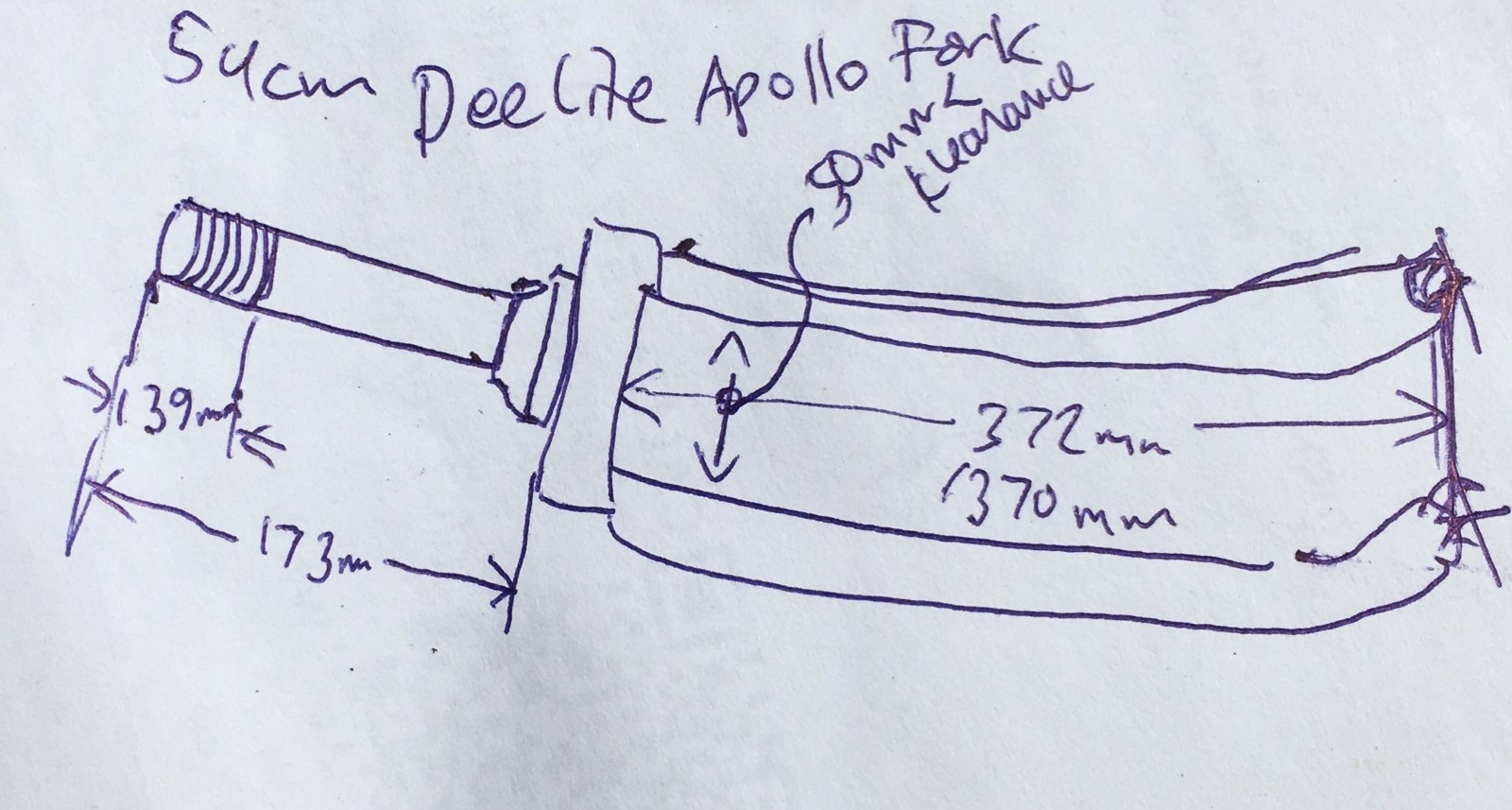 FORK from 53 cm frame DEELEY APOLLO Road Bike Japan for 27″ Wheel Deelite