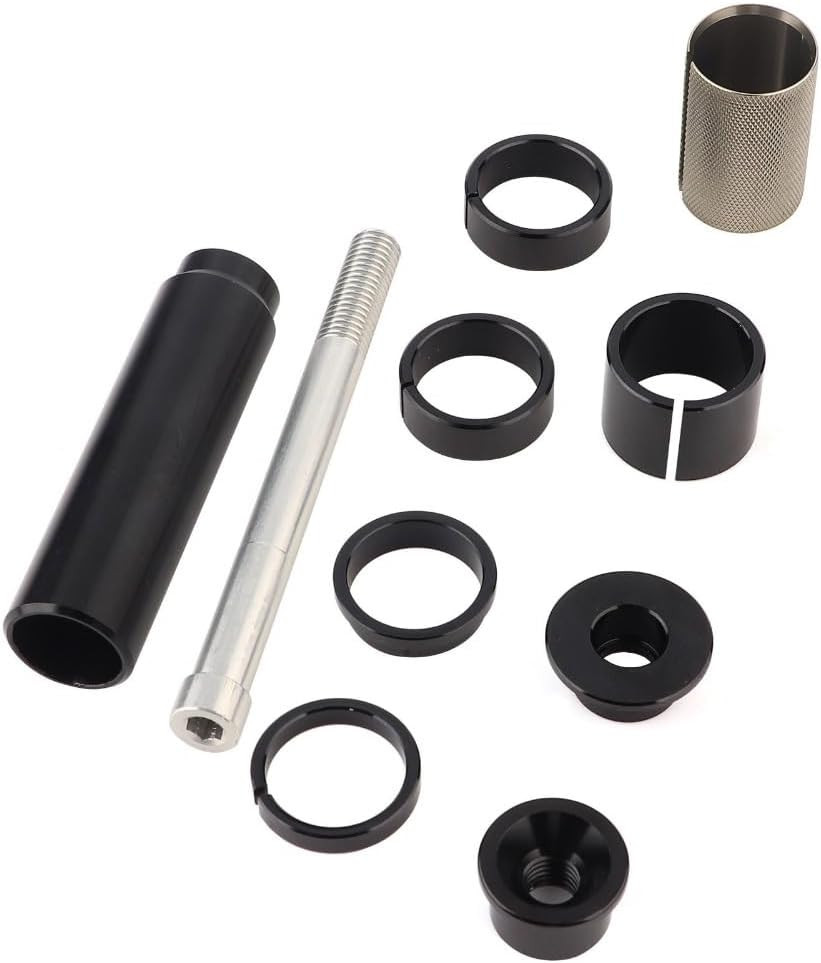 Bicycle Fork Stem Extender 50mm – Aluminum Alloy Handlebar Riser for MTB & Ro…