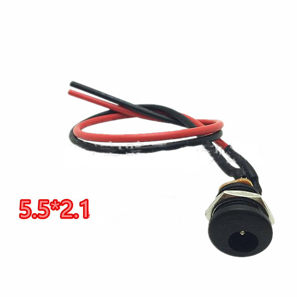 Electric Scooter Charging Port DC5.5×2.1mm Charger Round Hole Socket Part 1Pc