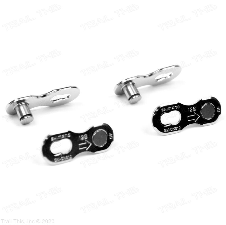 Two Pair Shimano SM-CN910 12-Speed Quick-Link Bicycle Chain Links 2Pk