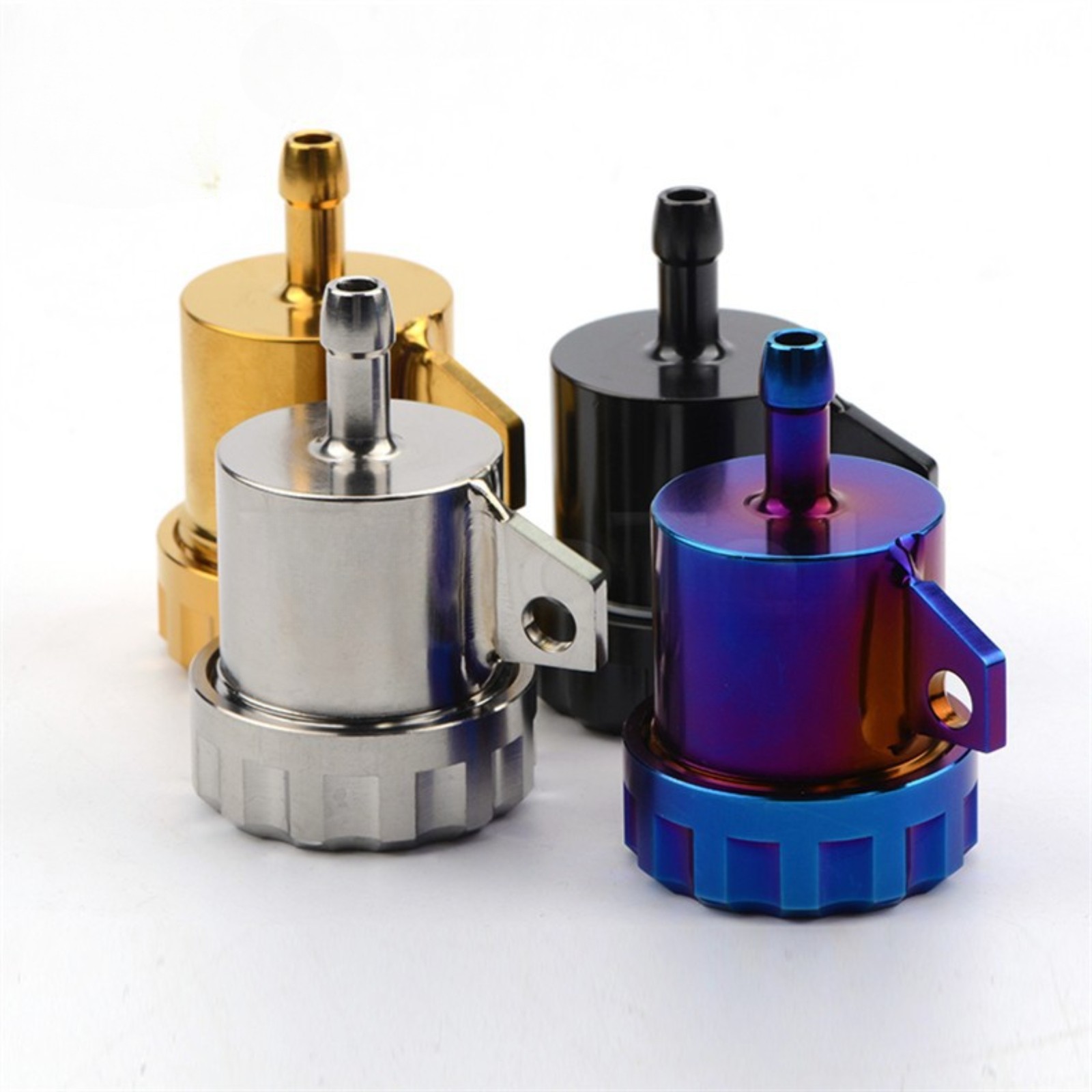 CNC Titanium Alloy Motorcycle Brake Clutch Tank Cylinder Oil Cup Fluid Reservoir
