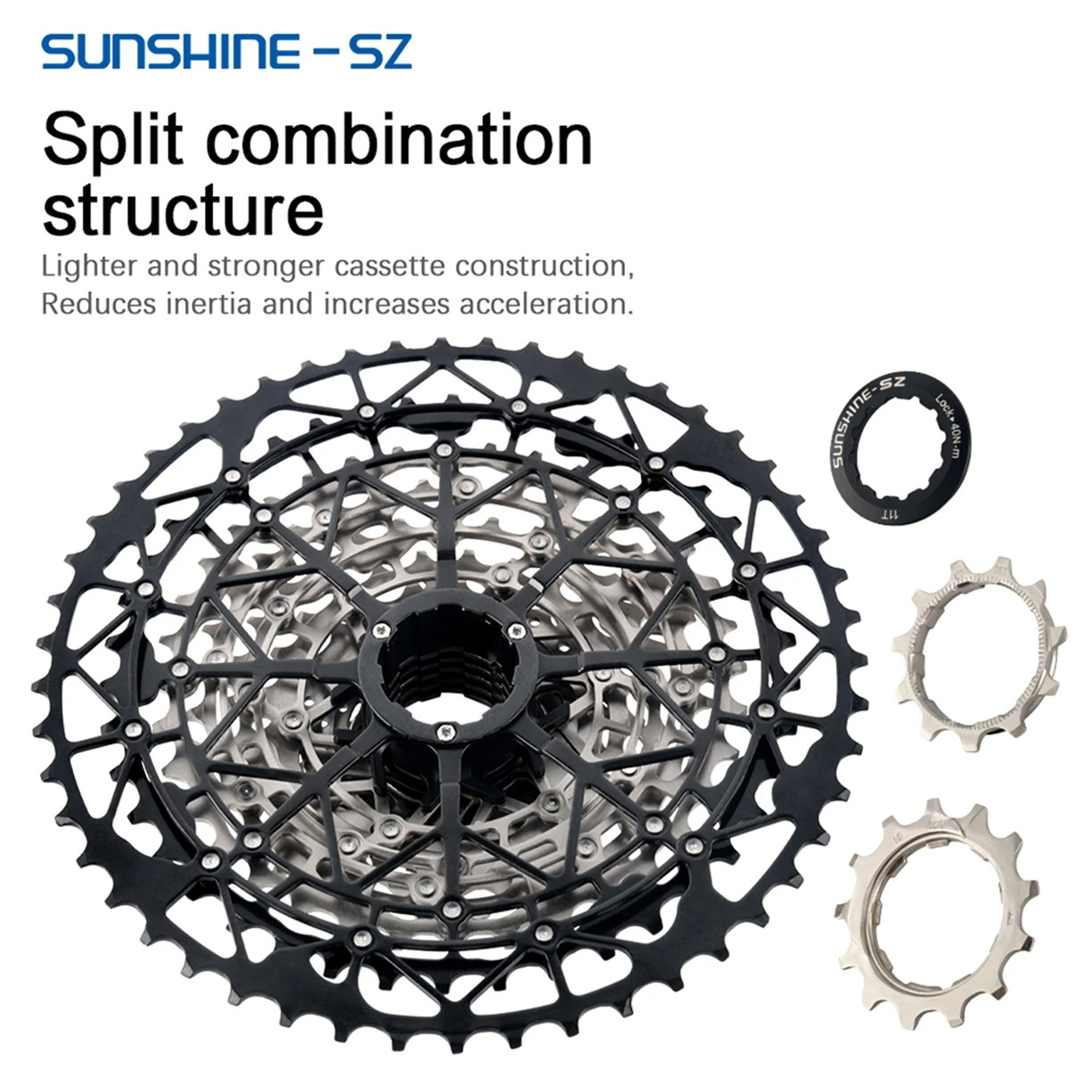 SUNSHINE MTB Cassette 8 9 10 11 12 Speed Mountain Bicycle Freewheel Extra Light