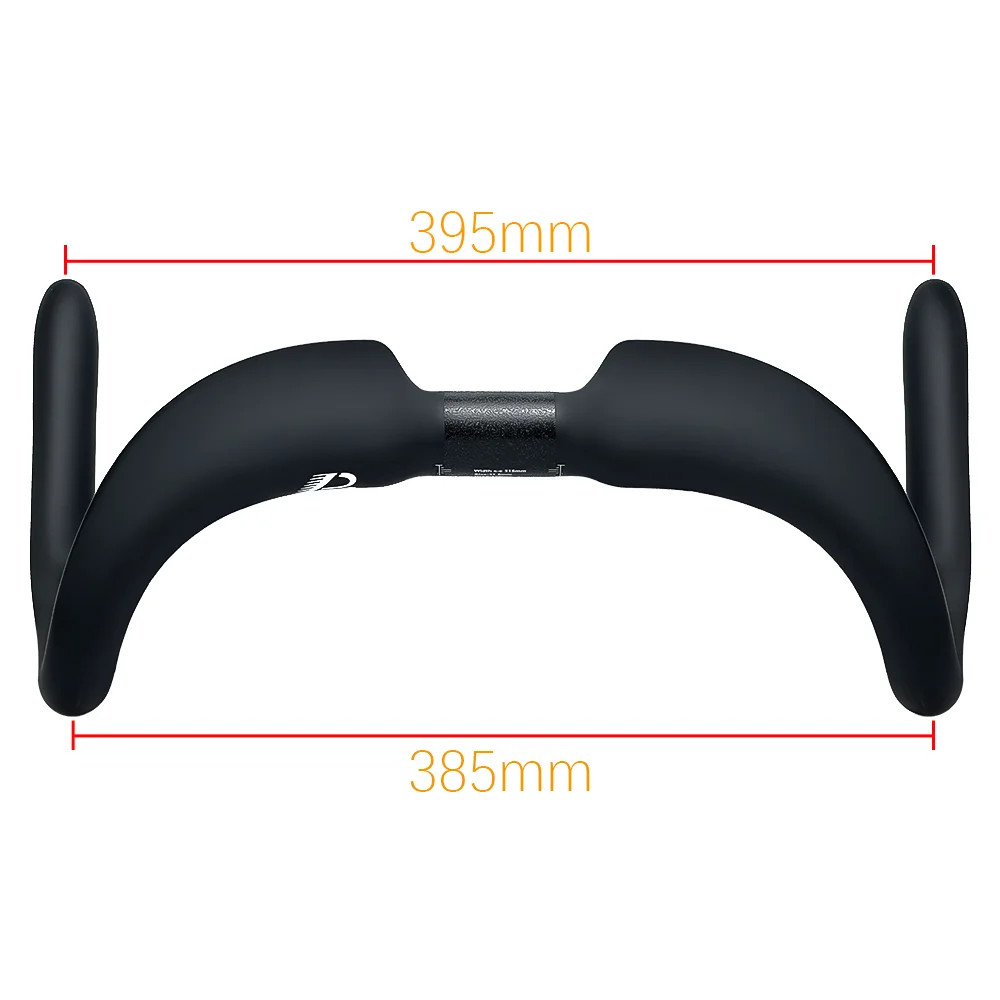 Road Bicycle Full Carbon Fixed Gear Drop Bar 31.8mm 315-395mm Matte Handlebar