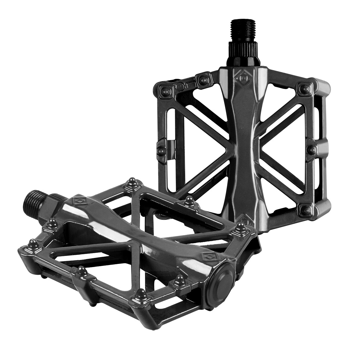 2Pcs Mountain Bike Pedals MTB Bicycle Flat Pedals 9/16» Aluminum Sealed Bearing