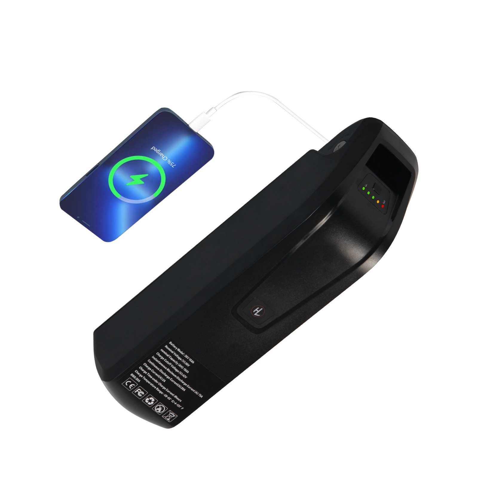 4PIN/5PIN 52V 48V 36V 10/15/20Ah 200W-2000W Electric Bicycle Lithium Battery