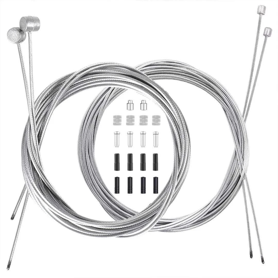 4pcs bike brake & shifter cable set complete inner replacement kit for mountain