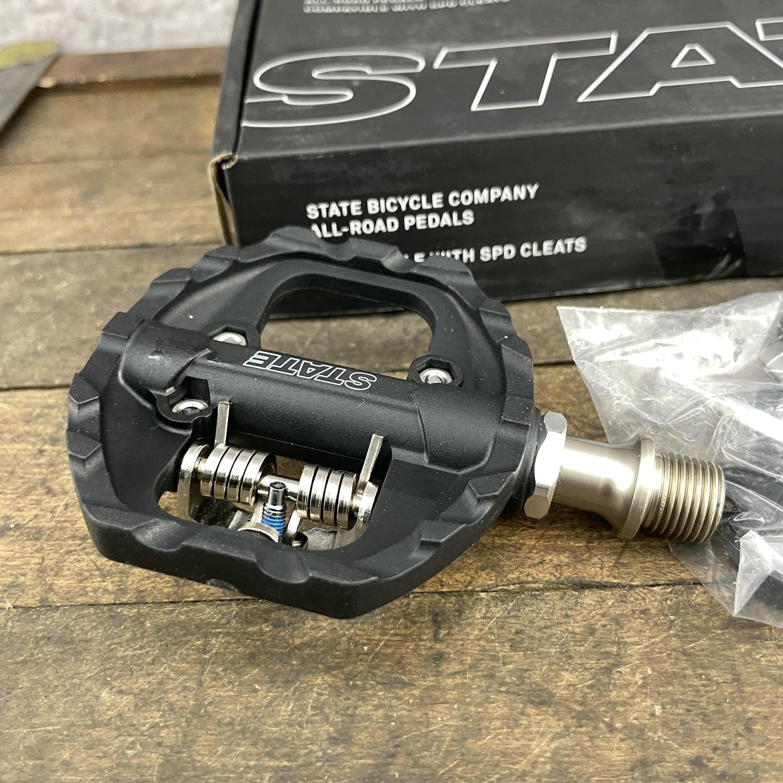 State Bicycle Co All-Road Pedals SBC-AR1 Shimano SPD Compatible 9/16 in w/Cleats
