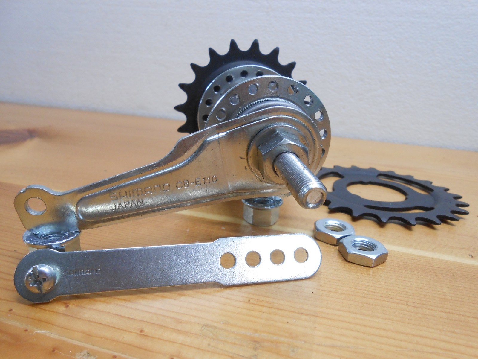 Shimano CB-E110 Coaster Brake Hub Chrome 110mm OLD 165mm Axle 10G Worksman