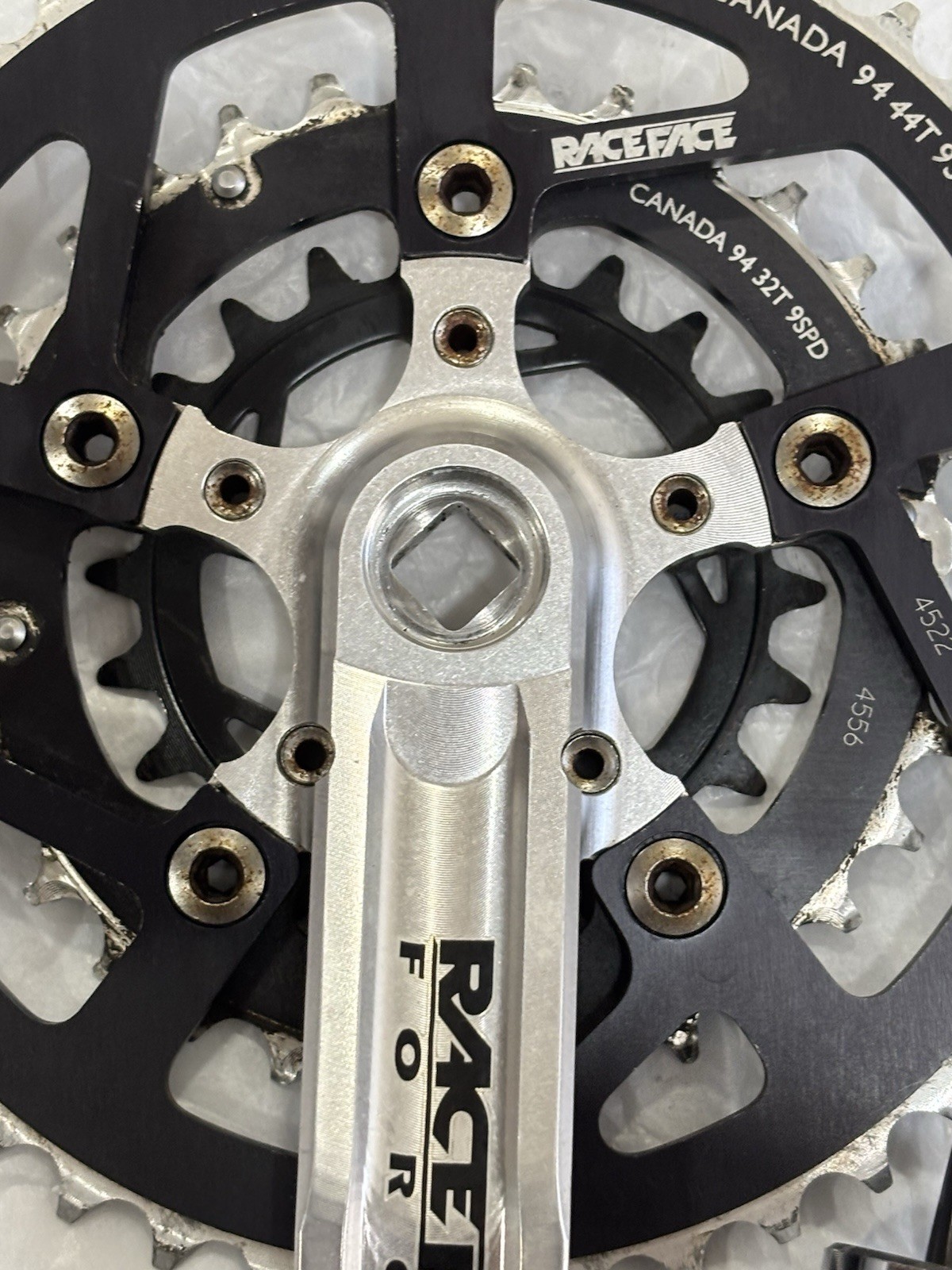 Race Face Forged Crankset Square Taper Vintage 90’s MTB 175mm Shimano Un52 Bb