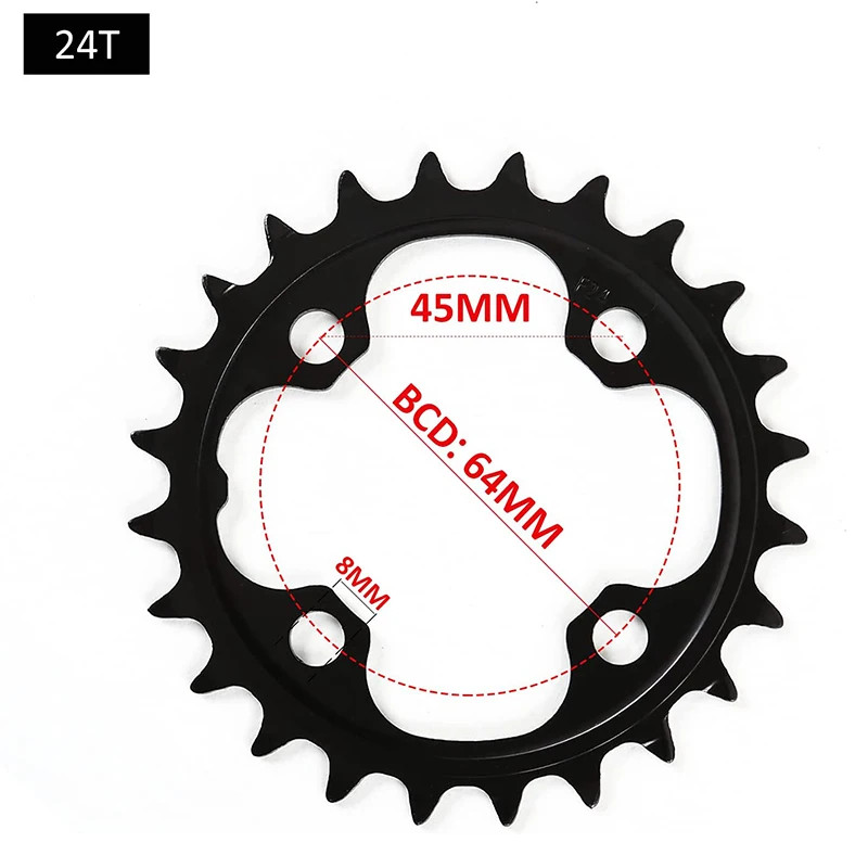 104/64 BCD Bicycle Chainring 22T 24T 26T 32T 38T 42T 44T MTB Chainring 9S 10S Mo