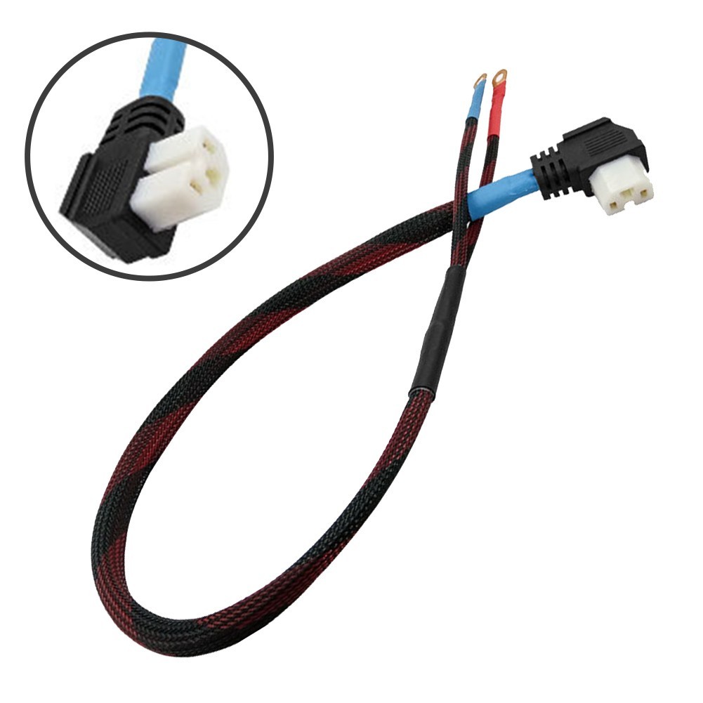 Electric Bike Charging Cord T shaped 1 Meter Length Black PVC Insulation
