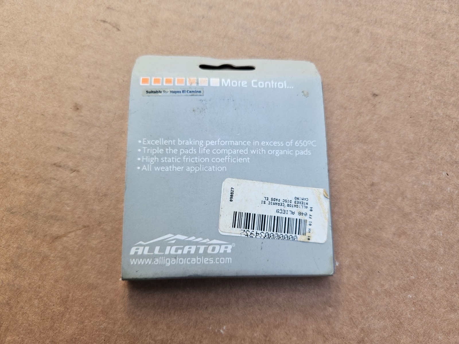 NOS Alligator Ceramic Mountain Bike Disc Brake Pad Set Hayes El Camino (1 Set)