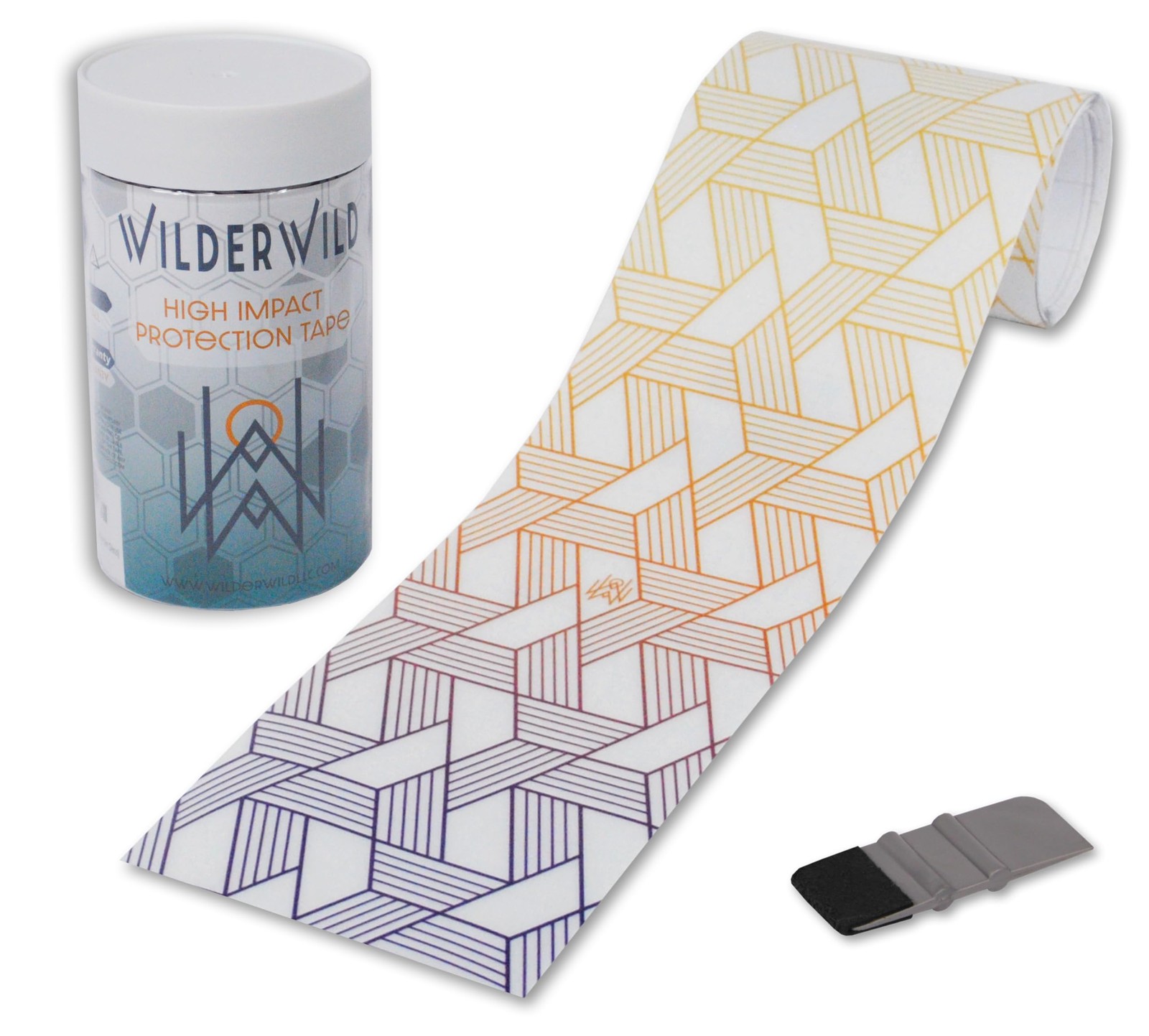Bike Frame Protection Tape- High Impact Clear Vinyl Wrap Includes Tool (4”x72…