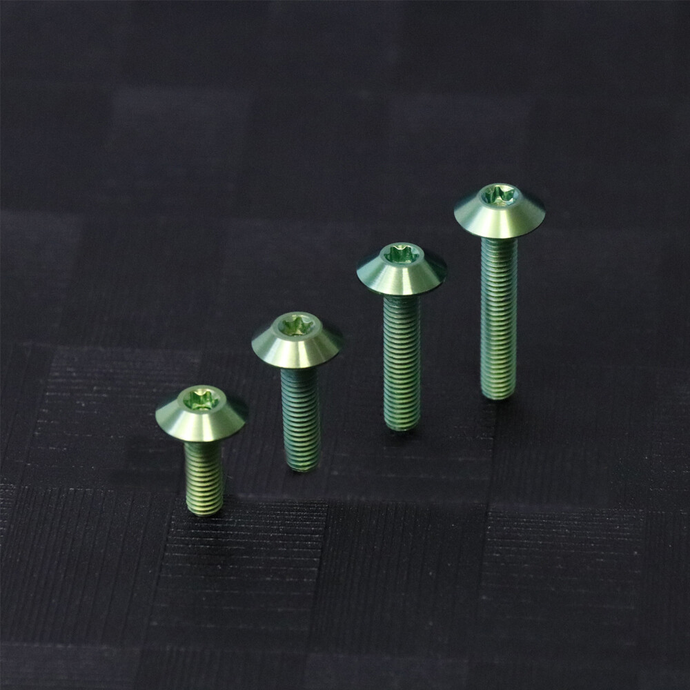 TC4 Titanium Screws Trox Umbrella Head Ti Bolts M5x15 20 25 30mm – 5 Color