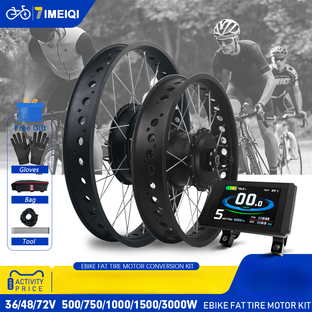 48V 500W-3000W 20/26inch Hub Motor for Snow Fat Bike E-bike Conversion Kit
