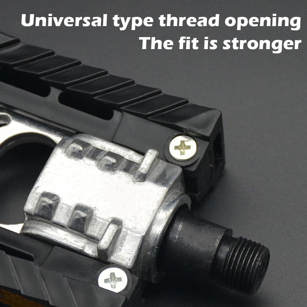 Folding Bicycle Bike Pedals for Ebike with Reflective Strips Wide Flat Pedals