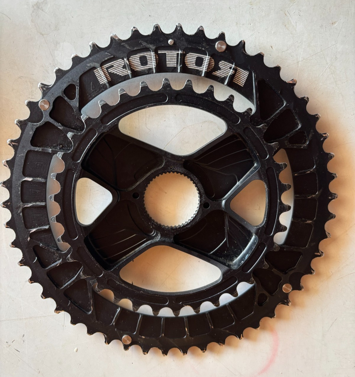 Moderate Use! Rotor Round 50/34t OCP Direct Mount 11/12-Speed Chainring Set 177g