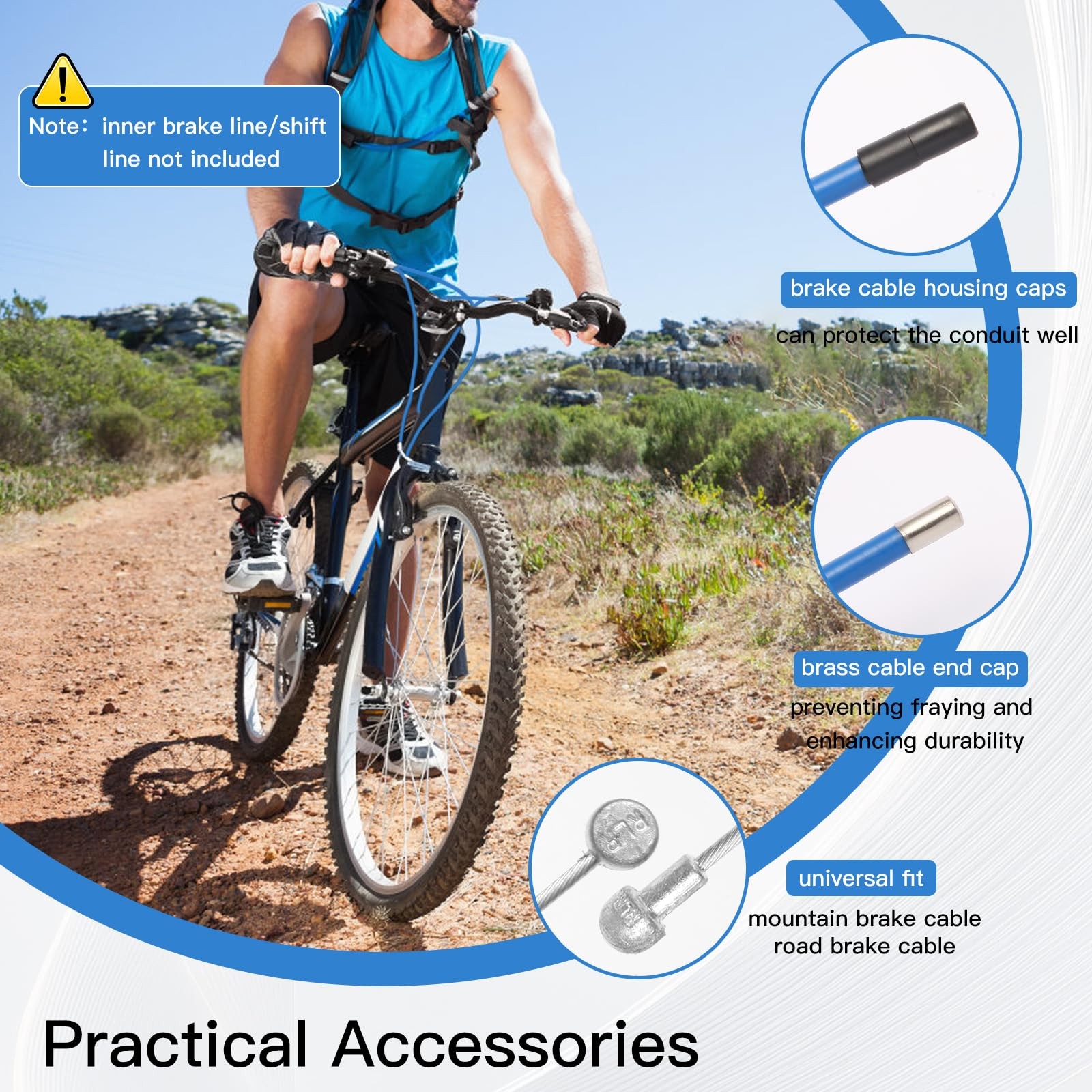 Universal Brake Cable Housing,5mm 3Meters,Lined Bicycle/Bike Brake Cable Housing