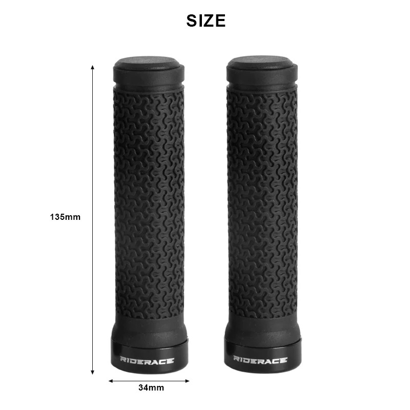 Premium Bike Handlebar Grips, Single Lock-on Professional Mountain Bicycle Ha…