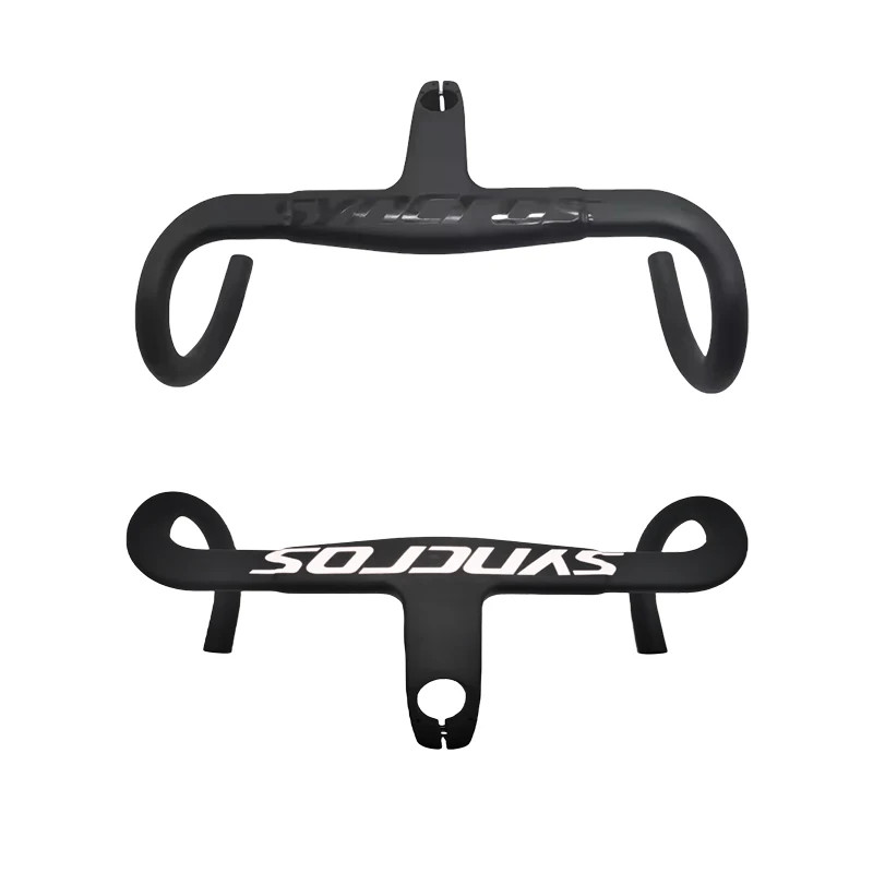 Road Bicycle Carbon Handelbar and Stem 28.6/31.8mm 390-430mm Width Bent Bar