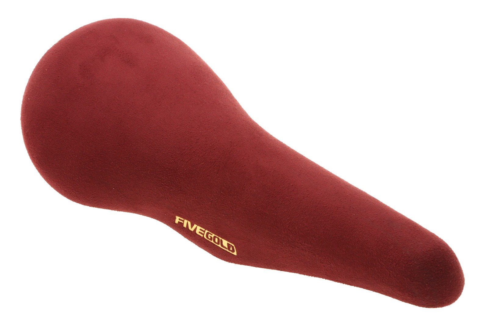 Kashimax Five Gold 4P Saddle NJS Standard Rails Wine Red Suede Leather NEW NOS