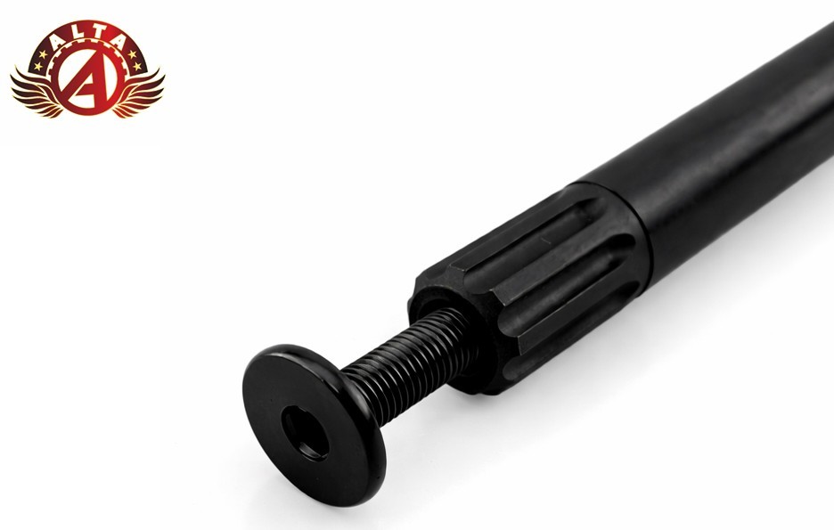 ALTA 19mm 8 Spline Crank Spindle Axle Bolt Drive BMX 3pc Crank Black 150mm Bolt.
