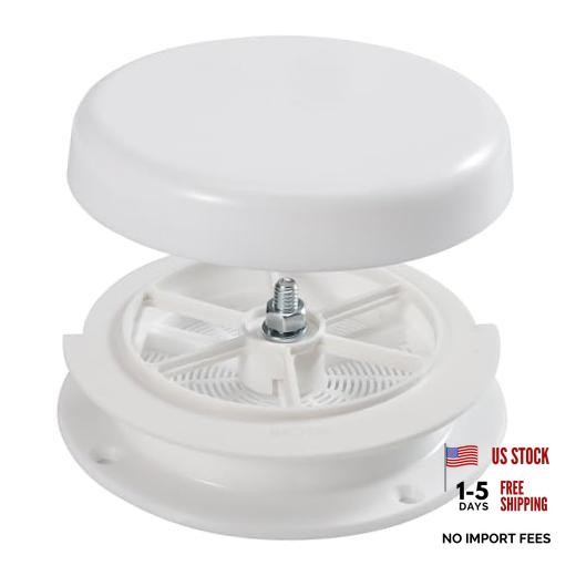 1 Pcs RV Roof Mushroom Vent Plumbing Vents with 1 Pcs 1 Pcs Vent+1 Pcs Cover