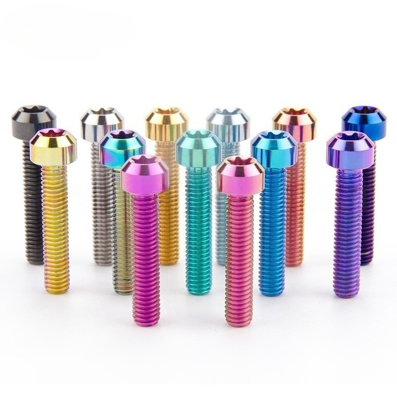 Titanium Bolt M5/M6x10 15 20 25 30 35 40 50 60 70 80mm Chamfered Head Torx Screw