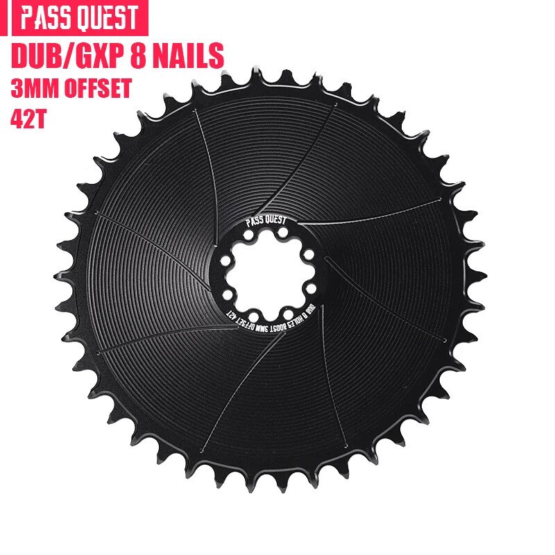 Bicycle Chainring 3mm Offset Norrow Wide Teeth Disc Direct Mount Chainwheel