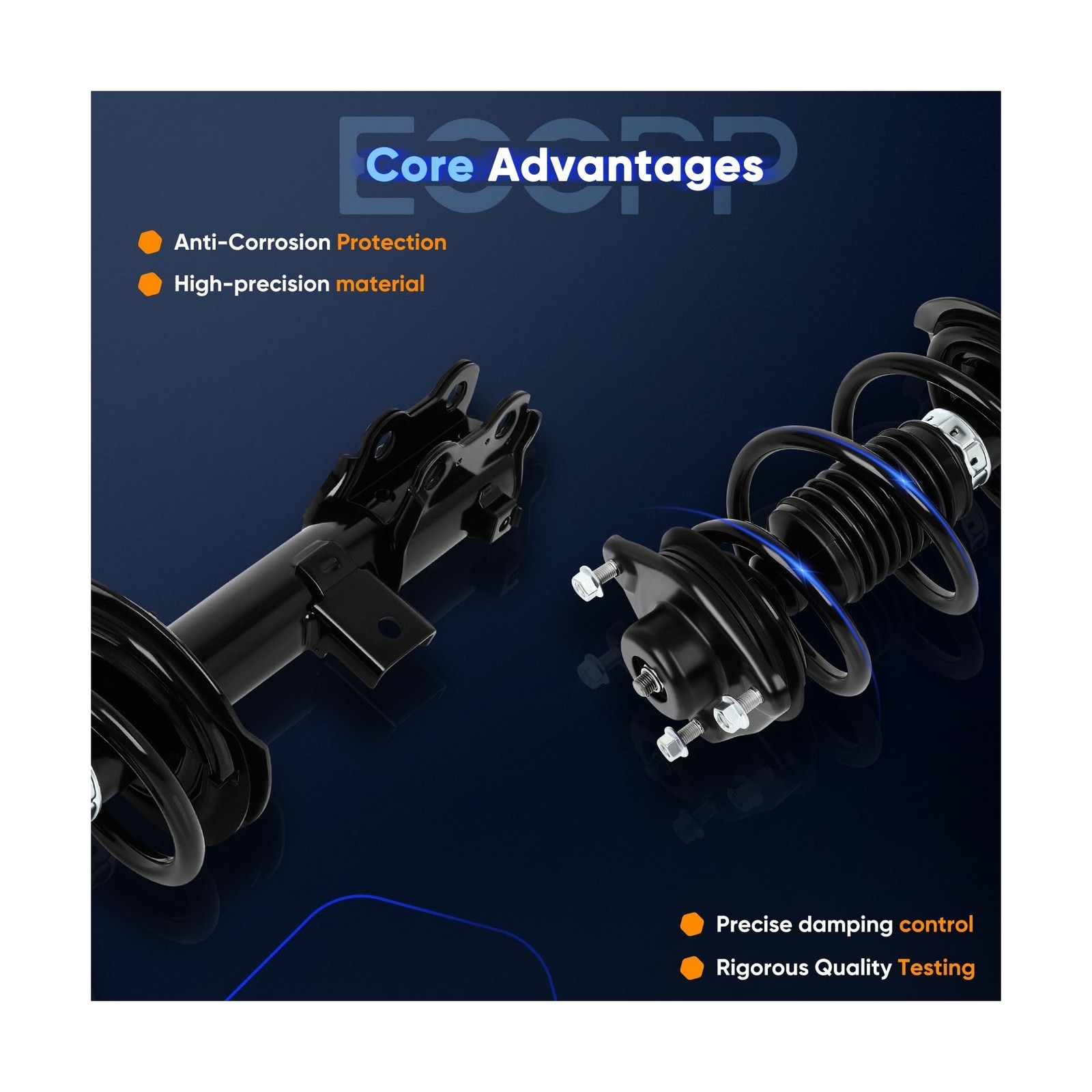 ECCPP Complete Struts Spring Assembly Struts Shock Absorber Fit for Hyundai S…
