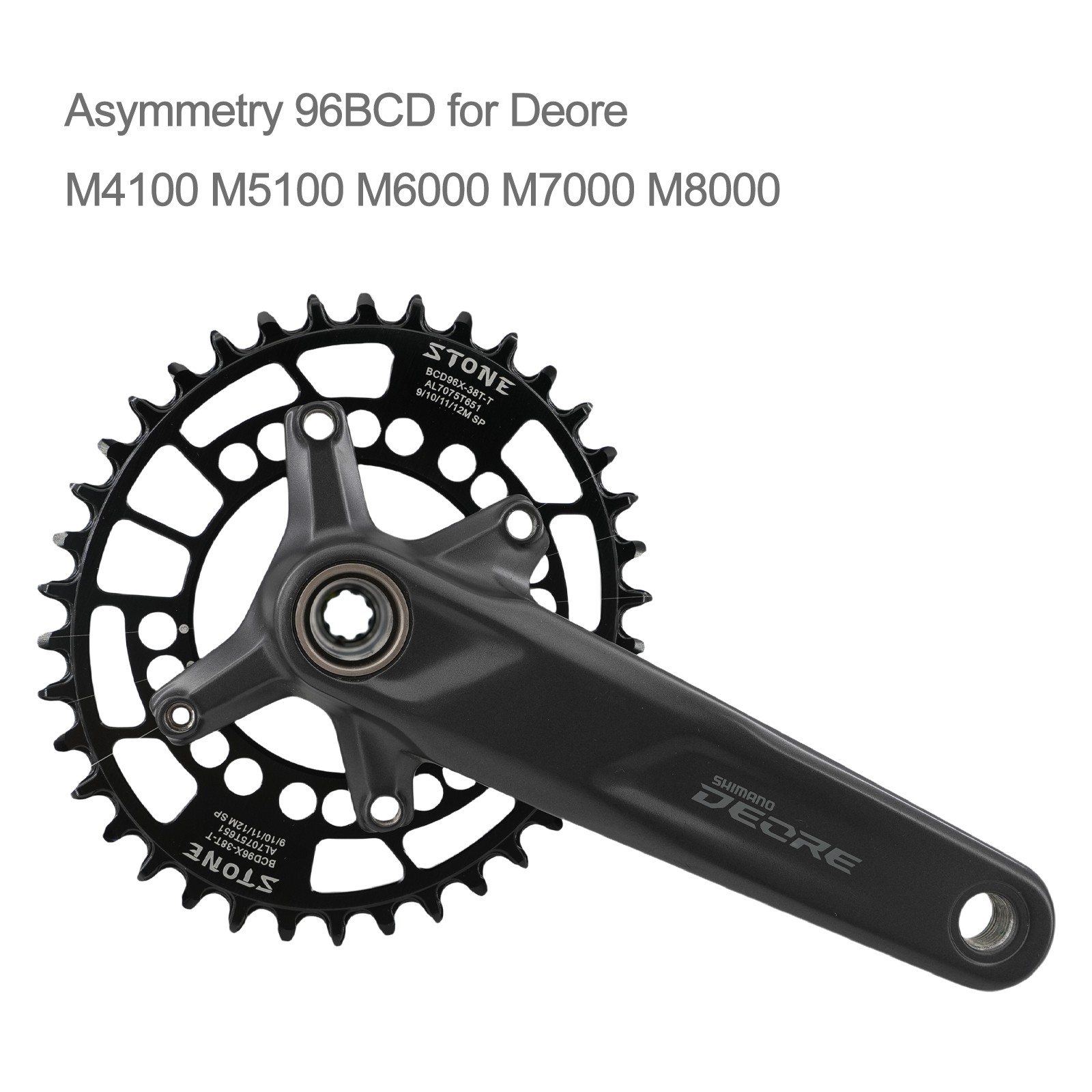 Stone Chainring 96 BCD Round Oval for M7000 M8000 M9000 M9020 MTB Bike 30T – 48T