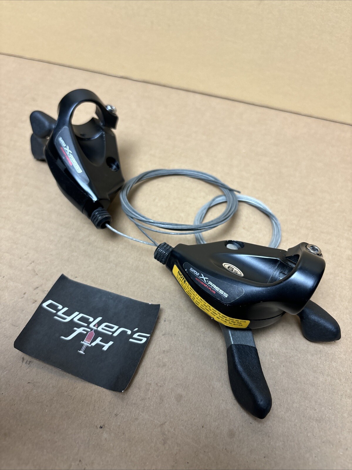 NOS Suntour 3×7 X-Press Accushift Thumb Shifter Set Mtb Hybrid Bike Fuji Trek