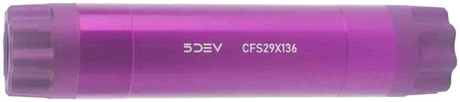 5DEV Wide Crank Spindle – 29mm x 136mm, For 55mm Chainline