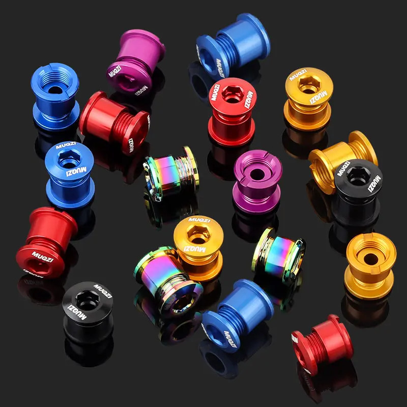 4/5pcs Bike Chainring Bolts MTB Road Crank Single Double Chain Screws