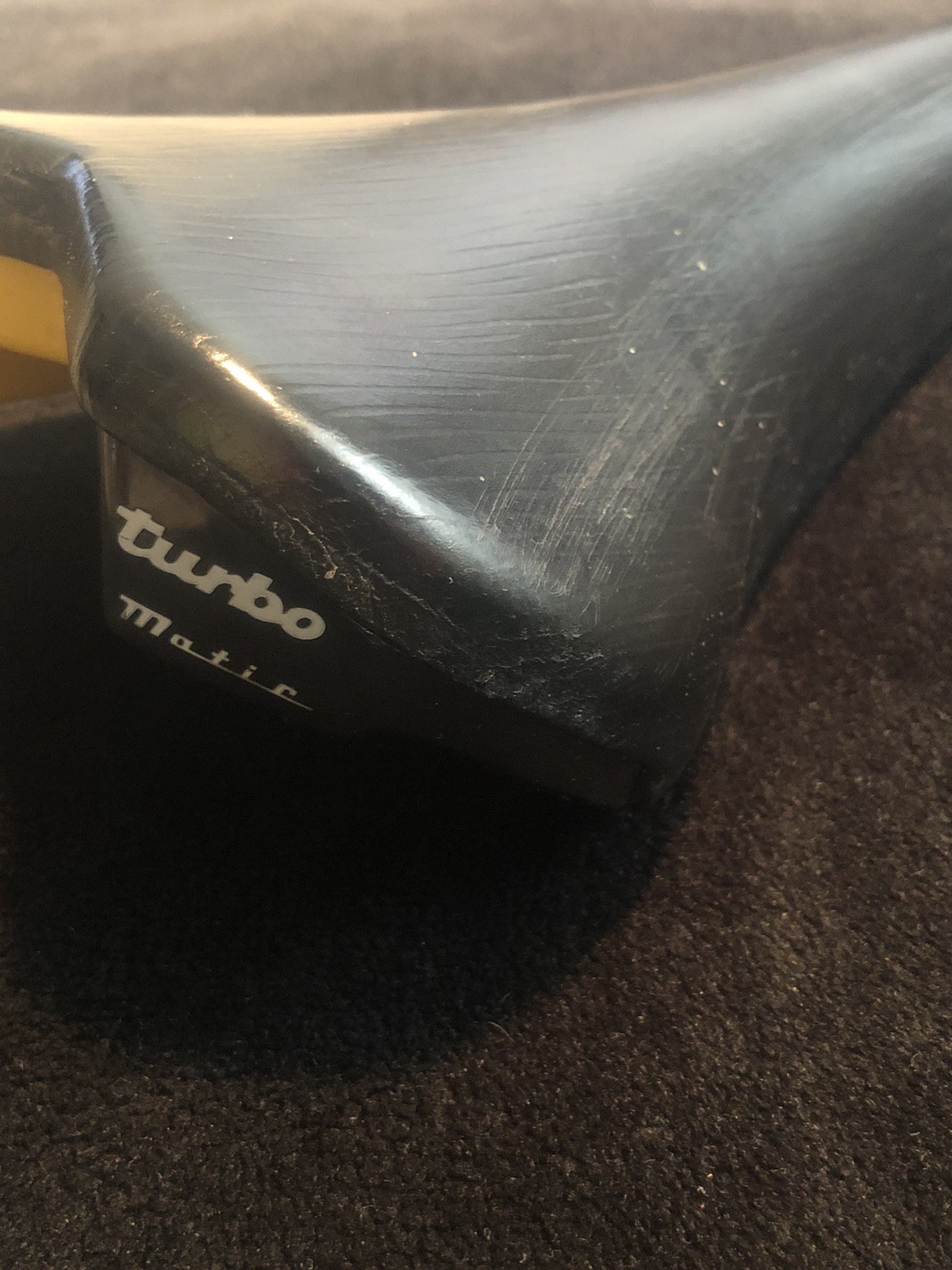 Vintage Selle Italia Turbo Matic Saddle Yellow Turbomatic Seat 1991s Pat Pend OG