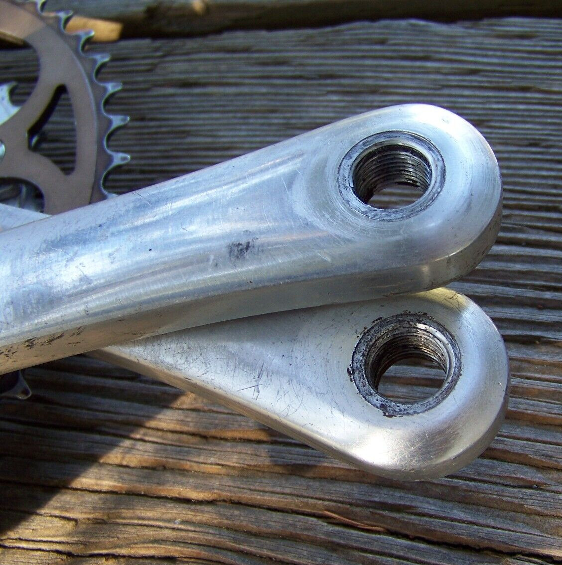 Vintage Shimano Deore XT Crankset-Gold Anodized