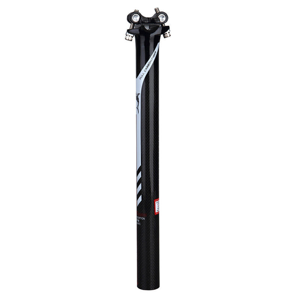 3K Carbon Fiber MTB Road Bike Seatpost Bicycle Seat Post 27.2/30.8/31.6MM UK