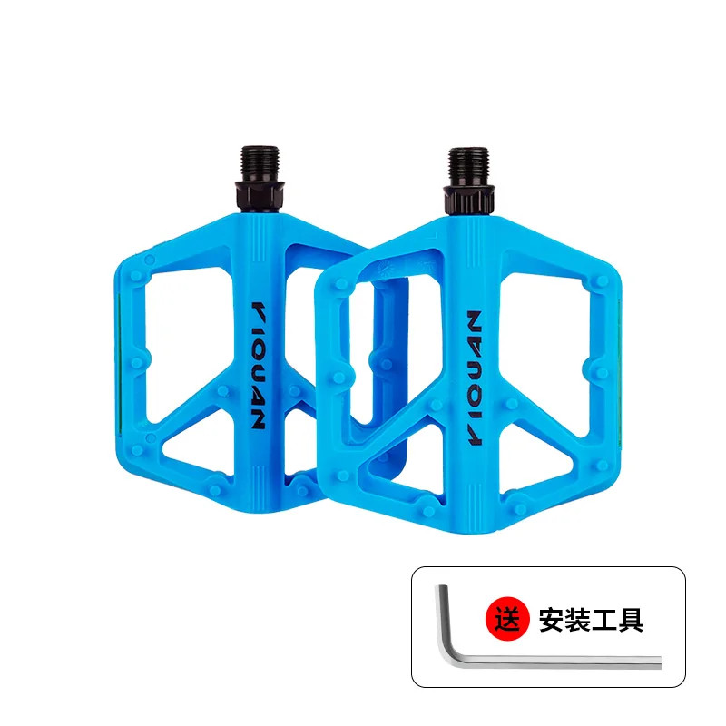 Non-Slip Wide Platform Bike Pedals for BMX, MTB & E-Bikes – 9/16″ Nylon Bearings