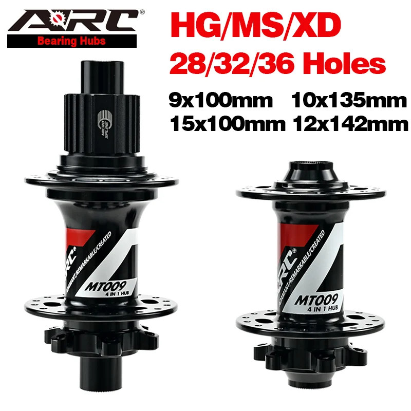 ARC MTB Hub 28H/32H/36H 6 Pawls 114 Clicks Disc Brake HG/MS/XD 12 Speed