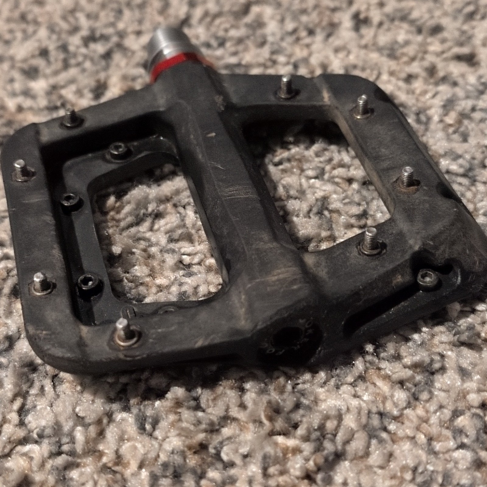 FOOKER Black Composite Flat/Platform Bike Pedals Pair 9/16 in Axle