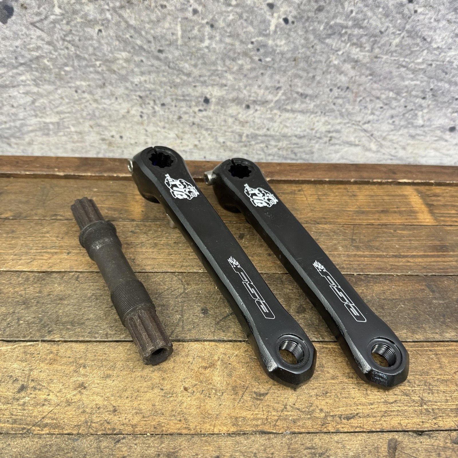 FSA The Pig BMX Crank Set 180mm NOS Forged Cromo Black 3pc BB Steel