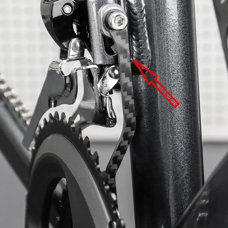 Carbon Fiber Bike Chain Guide Chain Catcher Stabilizer Anti Drop Road Bike