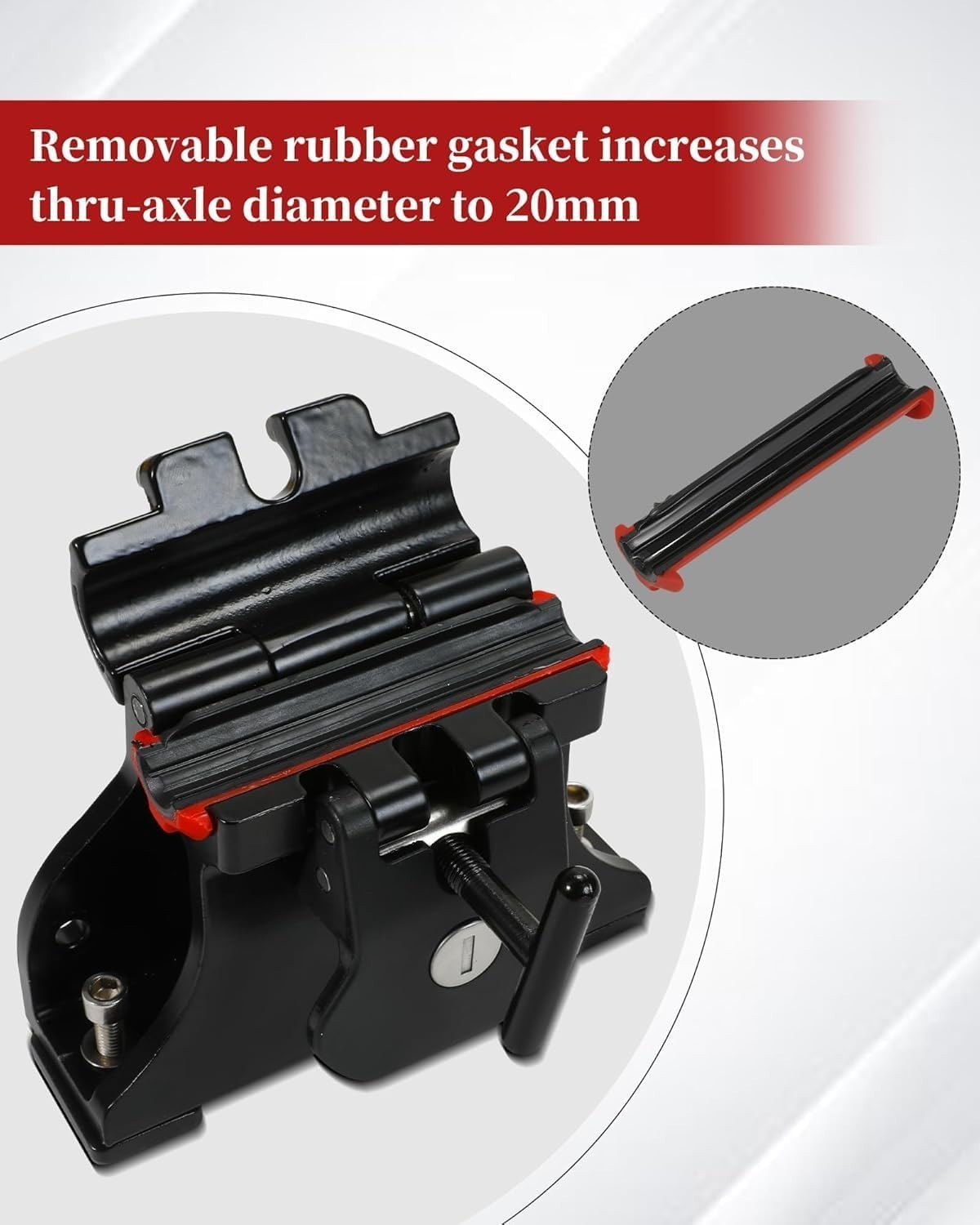 Locking Thru-Axle Fork Mounts, Adjustable Locking Thru-axle Track Bracket, with