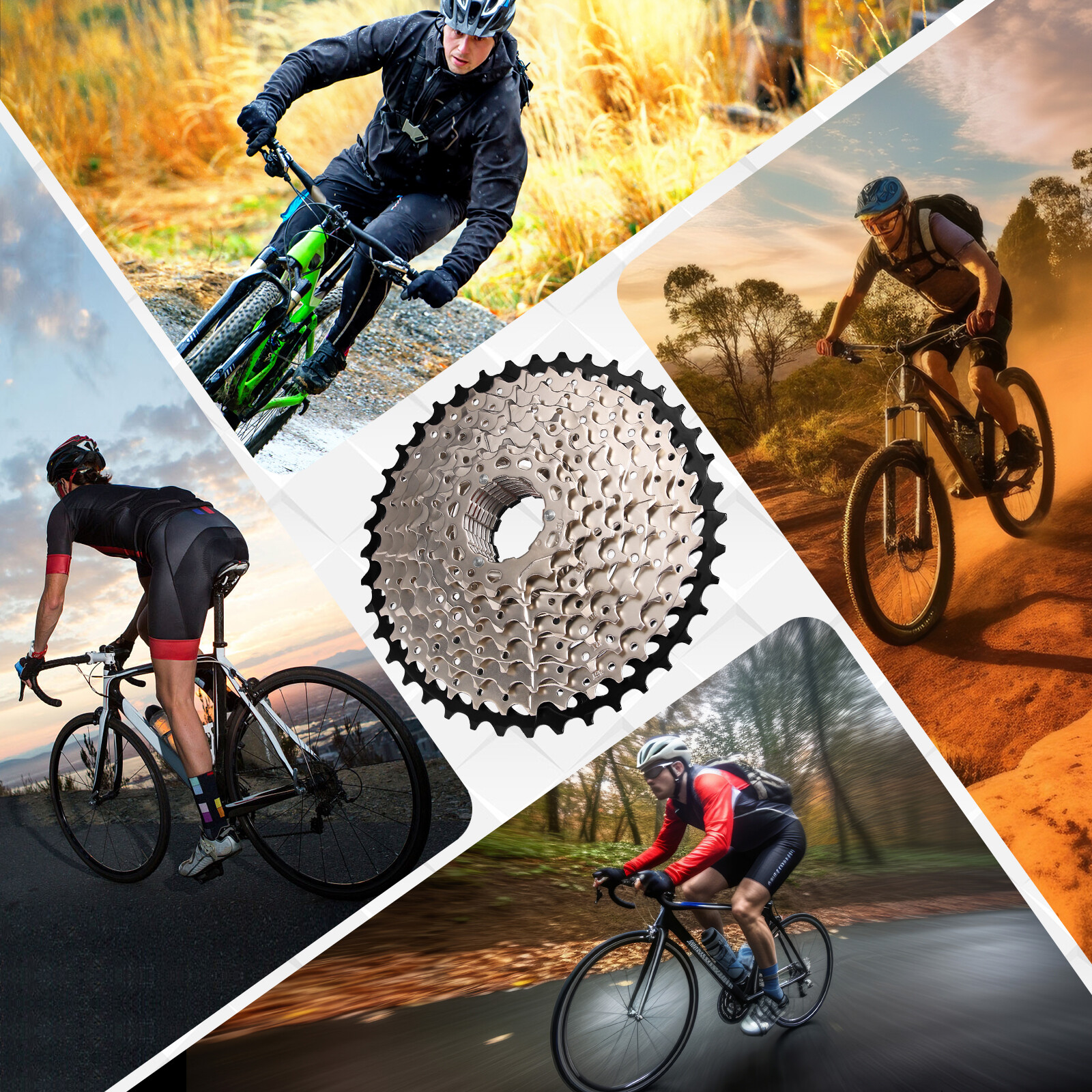 11-52T fit Shimano/Sram Mountain & Road Bicycle 8/9/10/11/12 Speed Bike Cassette