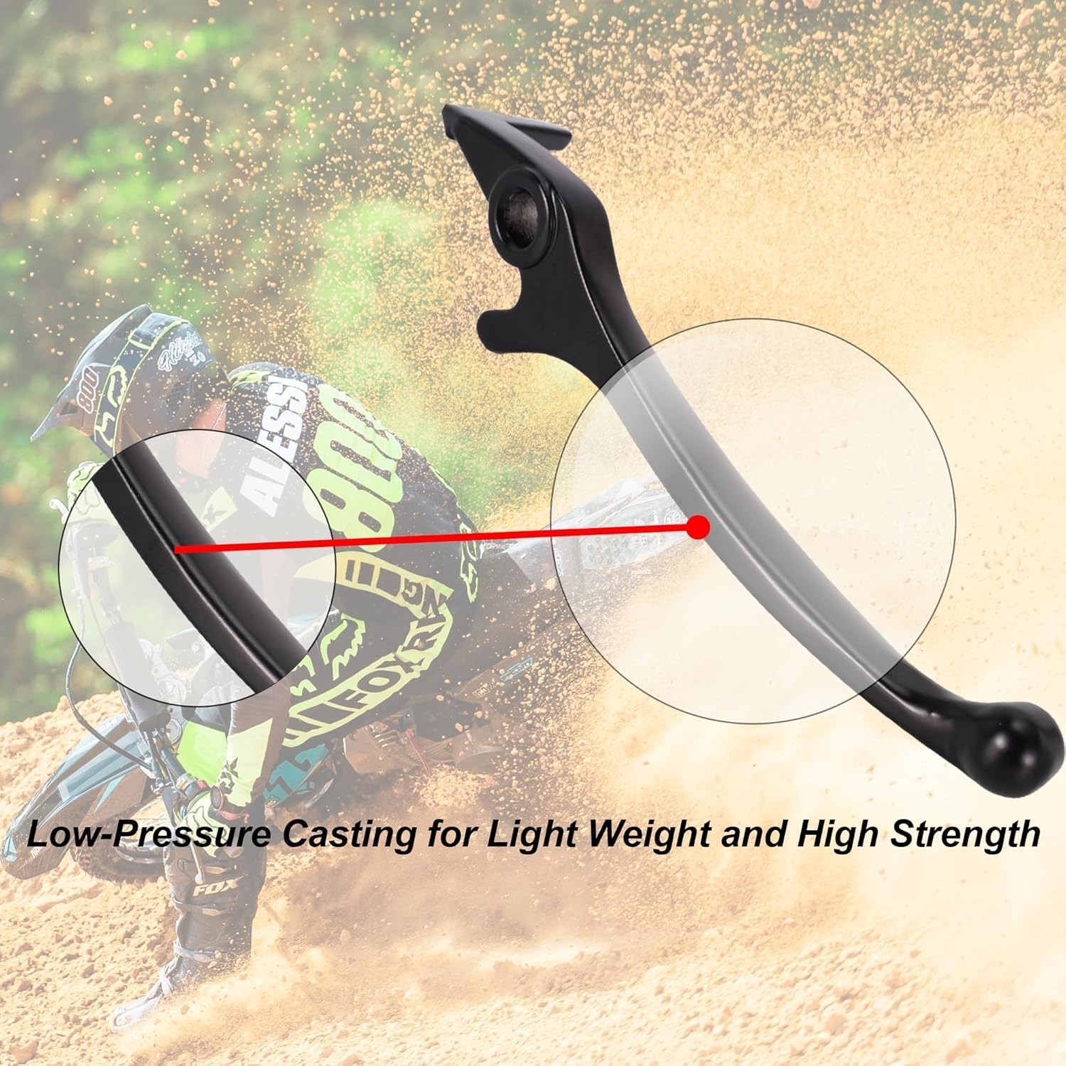 Right Disc Dirt Bike Brake Lever – Universal Motorcycle Brake Lever Handle – Com