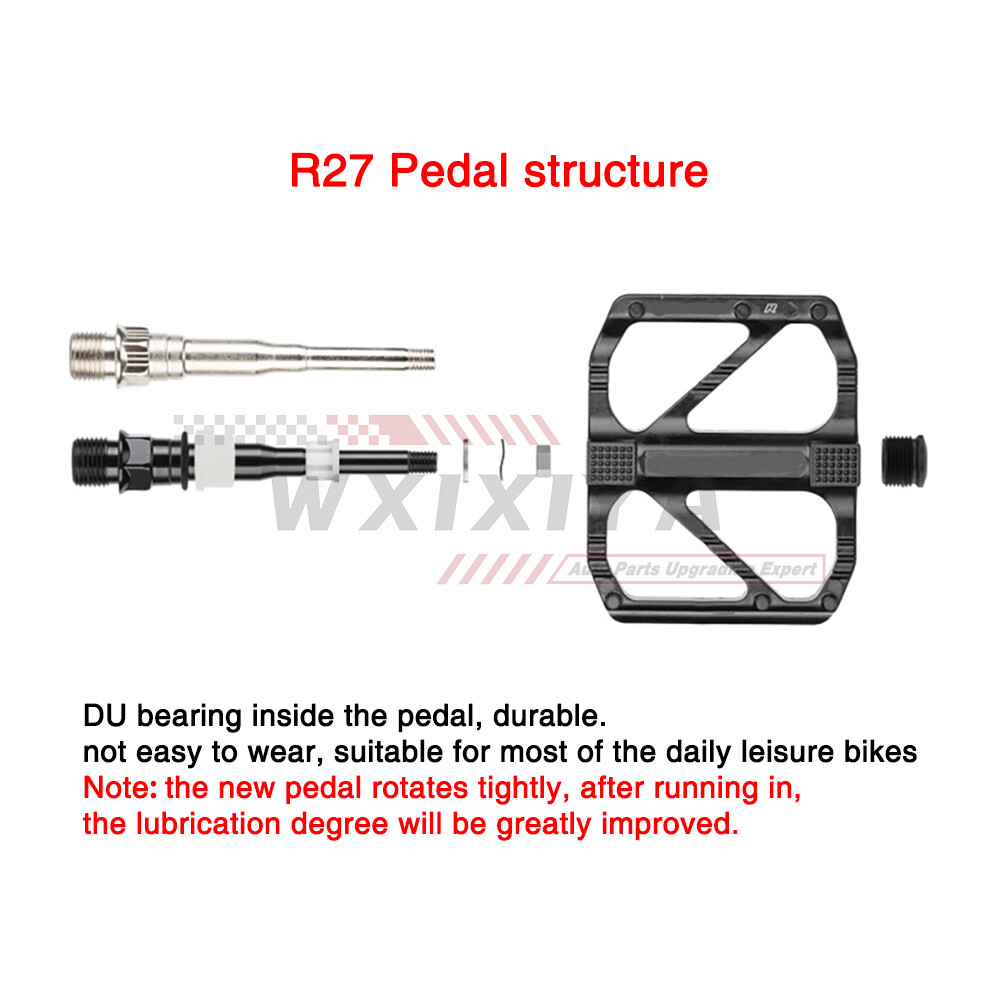 2x Road Bike Pedal DU Bearing Sealed Cycling Flat Platform Aluminum Alloy 9/16″