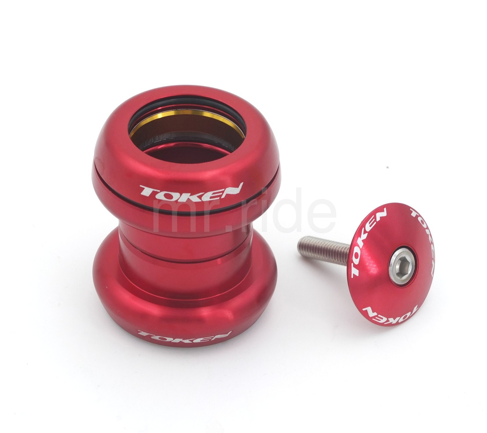 Head set TOKEN «Heggset» TK 060 for 1 1/8″ integrated + threadless Red