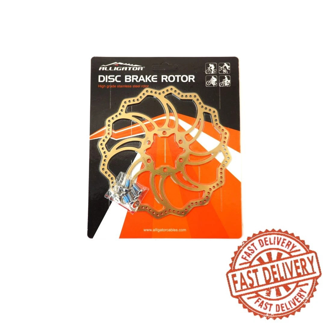 ALLIGATOR Starlite Ti Gold Disc Brake Rotor 160/180/203mm MTB Road Bike
