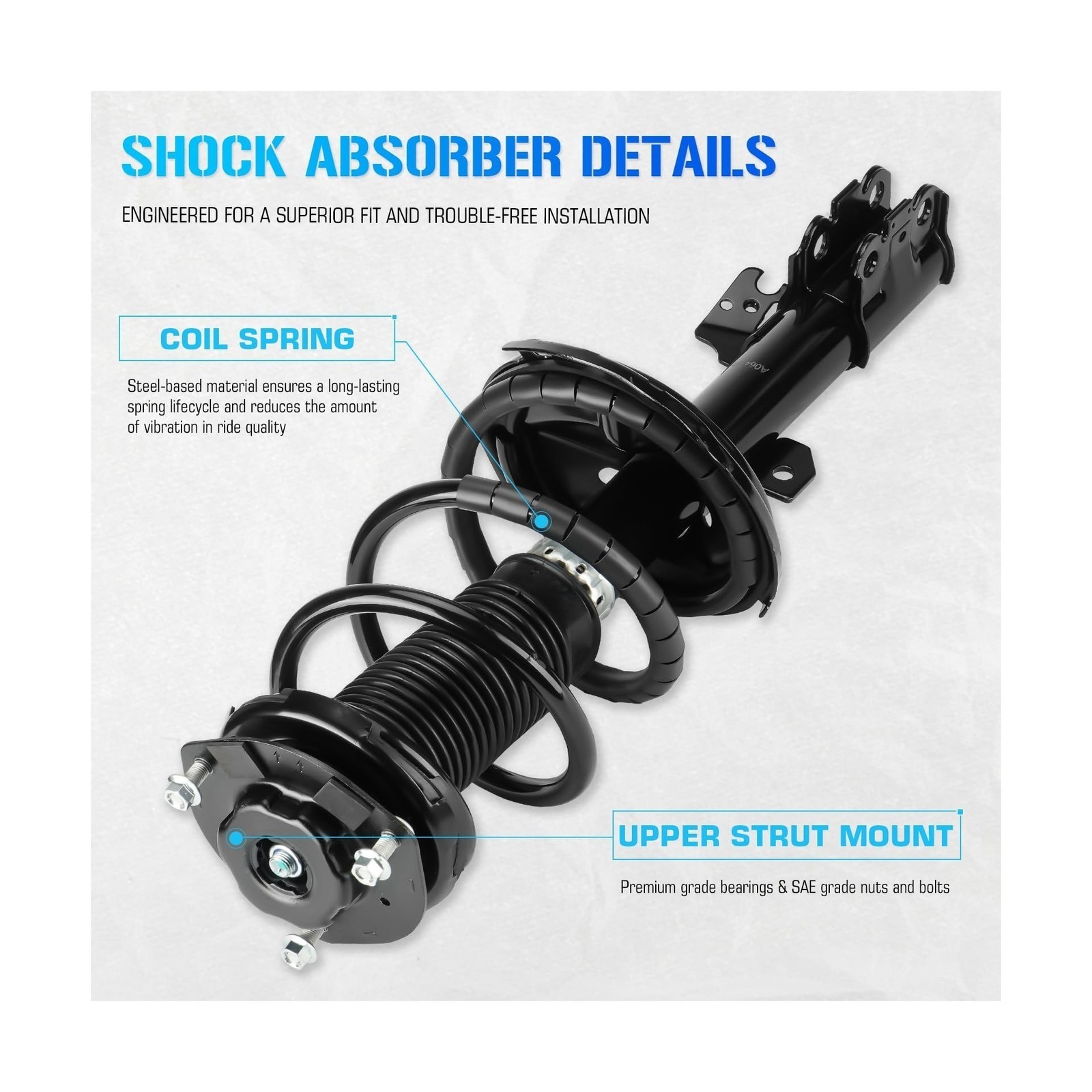 Front Struts w/ Coil Springs – Fit For Toyota Highlander 04-07 FWD 2.4/3.3
