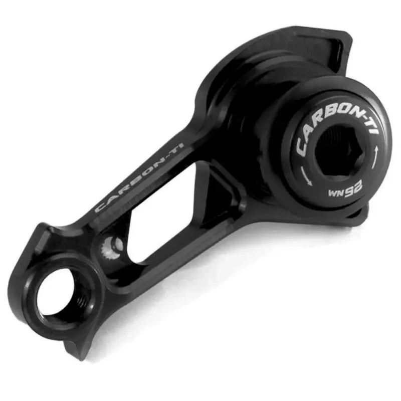 Carbon-Ti X-Hanger Shimano DM Derailleur Hanger. Matte Black